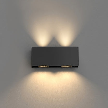 Allure 240 Outdoor IP65 Black 2*9W 242*97*100mm Up/Down LED Wall Light