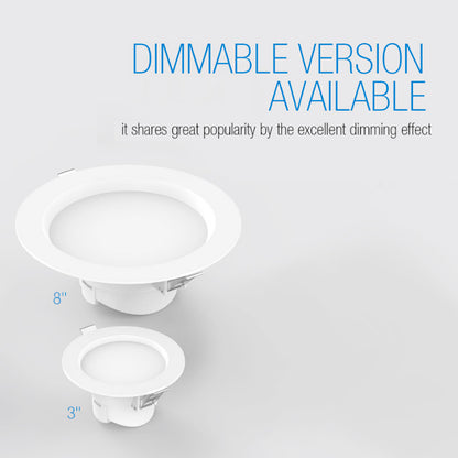 Alta Series White 10W Ø115*61mm/20W Ø225*84mm LED Recessed Downlight (4/6/8 Units Pack Options)