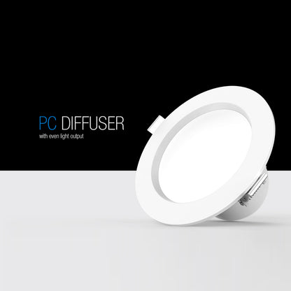 Alta Series White 10W Ø115*61mm/20W Ø225*84mm LED Recessed Downlight (4/6/8 Units Pack Options)