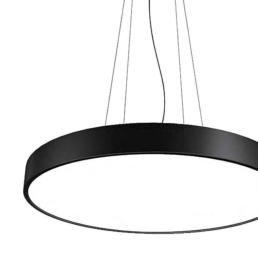 Bright Circle B Series Black Ø435/585/735mm LED Pendant Light - Up/Down or Downward