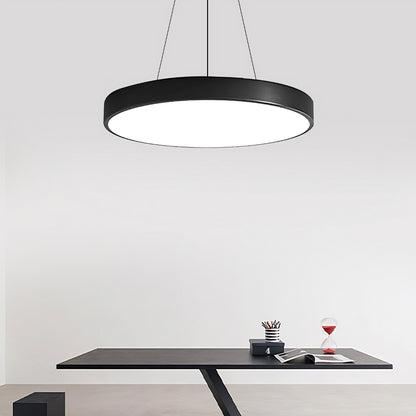 Bright Circle B Series Black Ø435/585/735mm LED Pendant Light - Up/Down or Downward