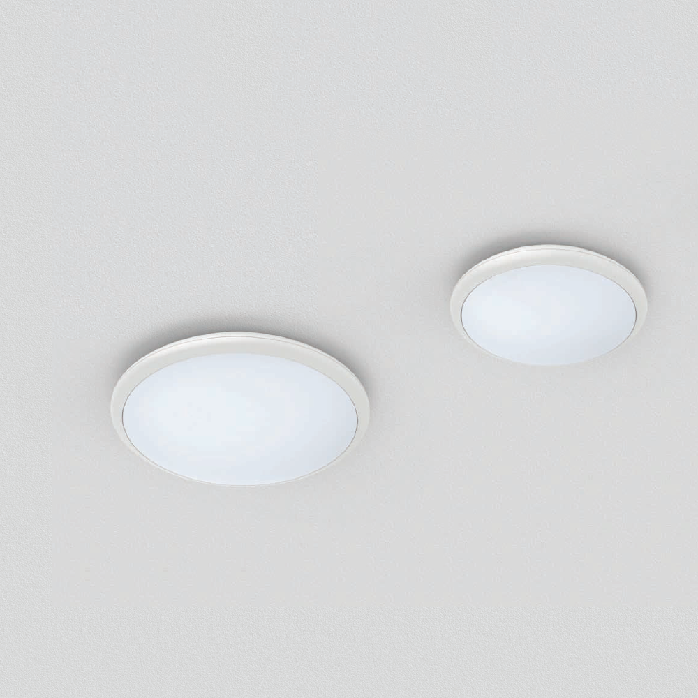 CW178 Series Outdoor IP65 White Ø250/300mm LED Round Oyster Ceiling Mounted Light (PIR / Microwave Sensor Options, Trio Colours 3000K+4000K+5700K)