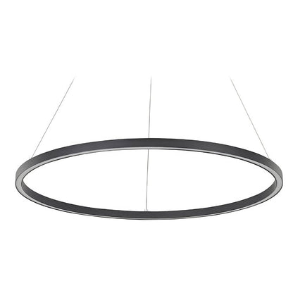 Chain GAS35 D835 Black Φ835*35*35 Hanging Height 1500mm 55W Circular Ring LED Linear Pendant Light (Curve Linear Option)