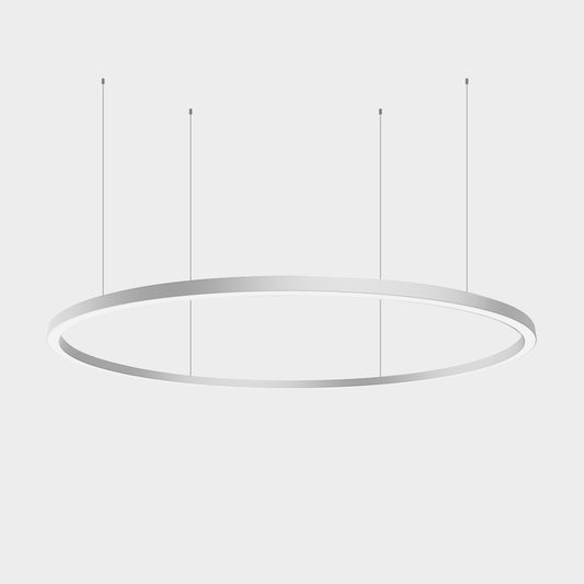 Chain GAS35 D3000 Downward Black/White Φ3035*35*35 Hanging Height 3m Circular Ring LED Linear Pendant Light (Curve Linear Option)