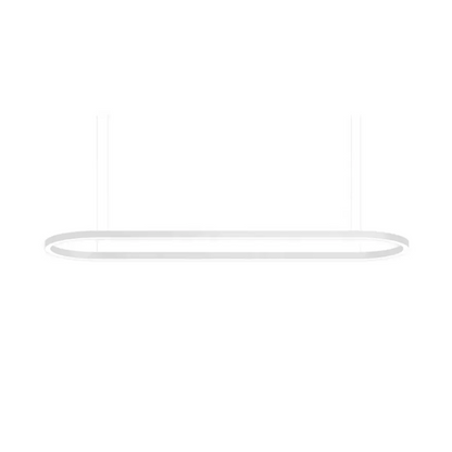 Chain GAS35 Oval & Rectangle LED Linear Pendant Light Black/White/Silver (Surface Mounted Option)