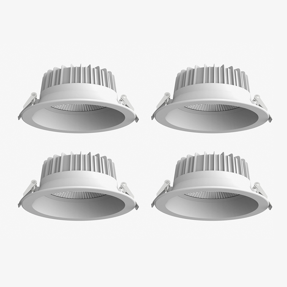 Corona Series White 12W Deep-Recessed COB LED Downlight  (1/2/4 Units Pack Options)