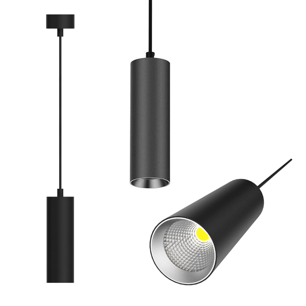 Coz 02 Black 5W/10W LED Cylinder Pendant Light