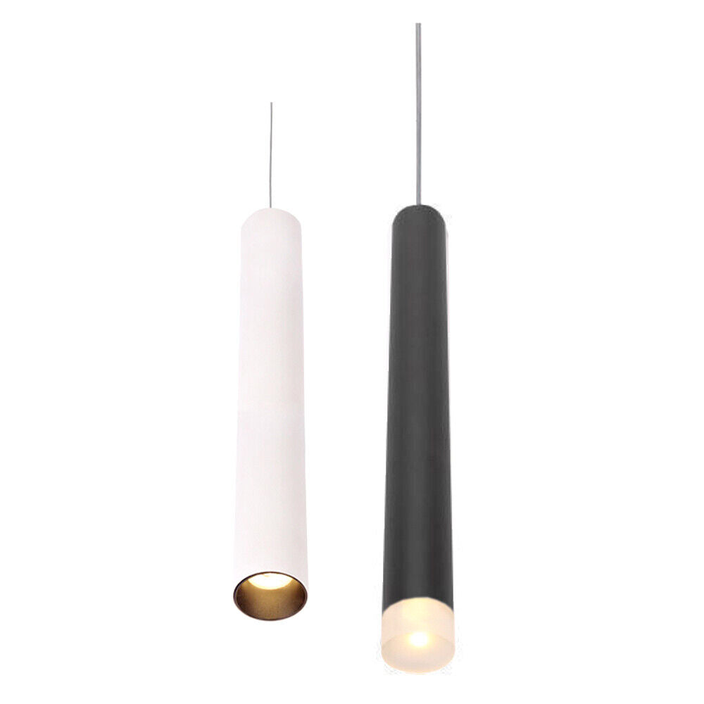 Coz Slim 40 Black/White 15W ø40*300/350mm with Acrylic LED Cylinder Pendant Light