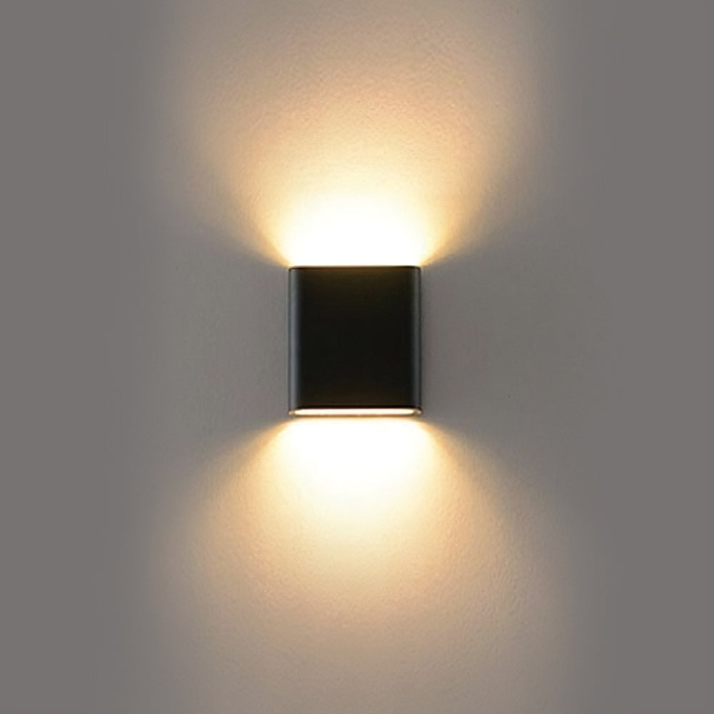 Cub Rectangular Black/ White 2*3W 152*102*160mm 3000K Up/Down LED Wall Light