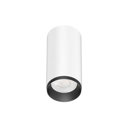 Cusp 02 White with Black Trim 10W/20W LED Cylinder Surface Mounted Spot Light (Downlight)