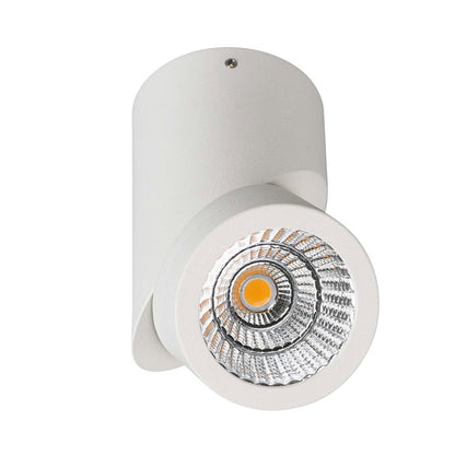 Cusp Adjustable Black/White 10W Directional LED Cylinder Surface Mounted Spot Light (Downlight)