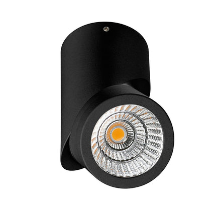 Cusp Adjustable Black/White 10W Directional LED Cylinder Surface Mounted Spot Light (Downlight)