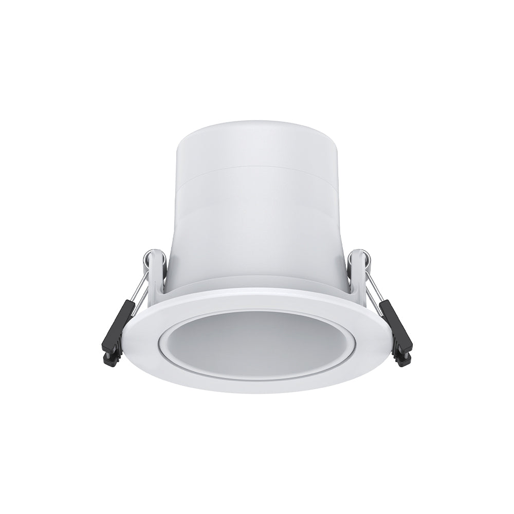 DL106 Gimbal White 10W Trio Colour Directional LED Deep Recessed Downlight (4/6/8 Units Pack Options)