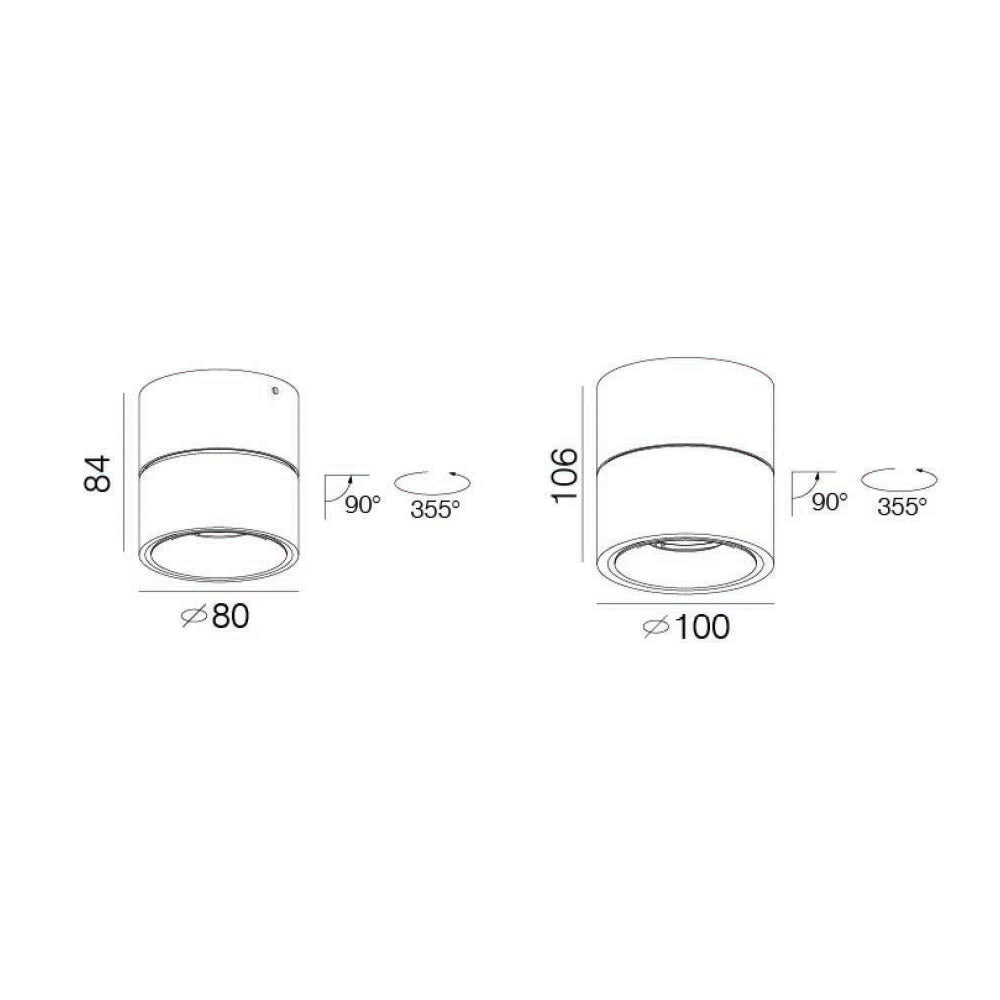 Dolux Luxy Black 9W/13W Directional LED Surface Mounted Spot Light (Downlight)