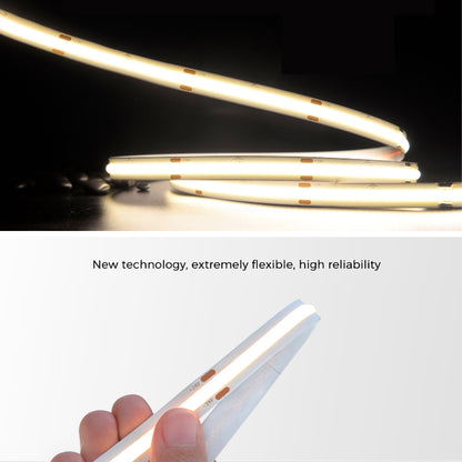 Flexi DF8 Dot-free LED Strip Light 10W/m 5m/Reel CRI90 IP20 24V DC 800lm/m (3000K/4000K Options)