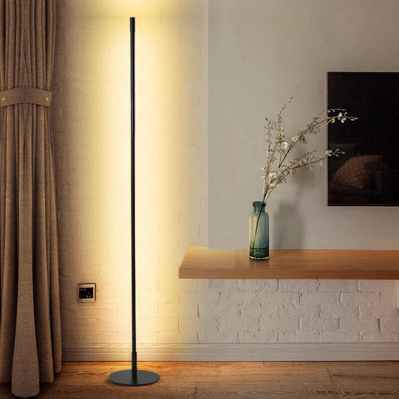 Freesetanding Smart Tuya & WiFi/Remote Control Black 15W 1600*182mm 3000K-5700K LED Slim Floor Lamp