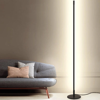 Freesetanding Smart Tuya & WiFi/Remote Control Black 15W 1600*182mm 3000K-5700K LED Slim Floor Lamp