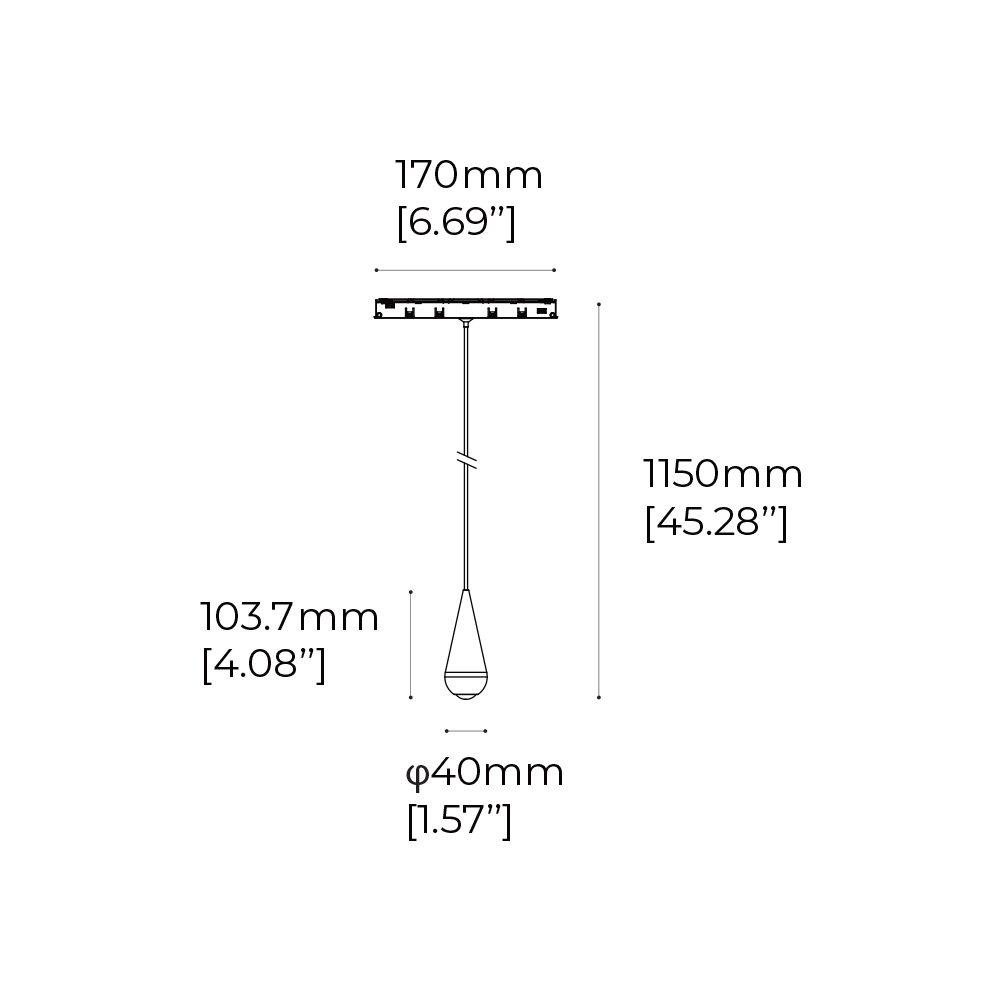 Greenlux Decorated Light Module Waterdrop Light Magnetic Track 48V