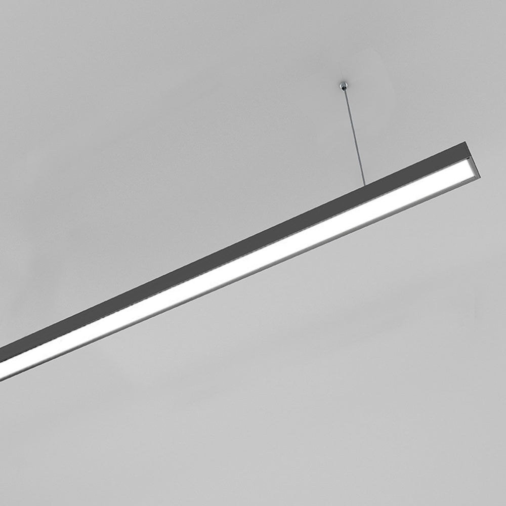 Chain GLS25 Slimline Black 1500/1800/2400mm LED Linear Pendant Light