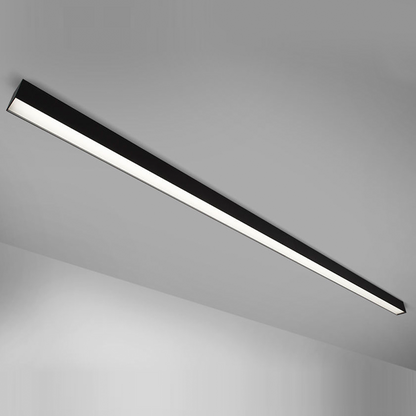 Chain GLS3535 LED Linear Pendant Light 2500*35*35mm Black 3000K/4000K