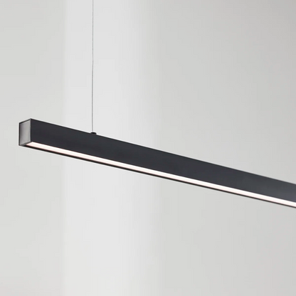 Chain GLS3535 LED Linear Pendant Light 2500*35*35mm Black 3000K/4000K