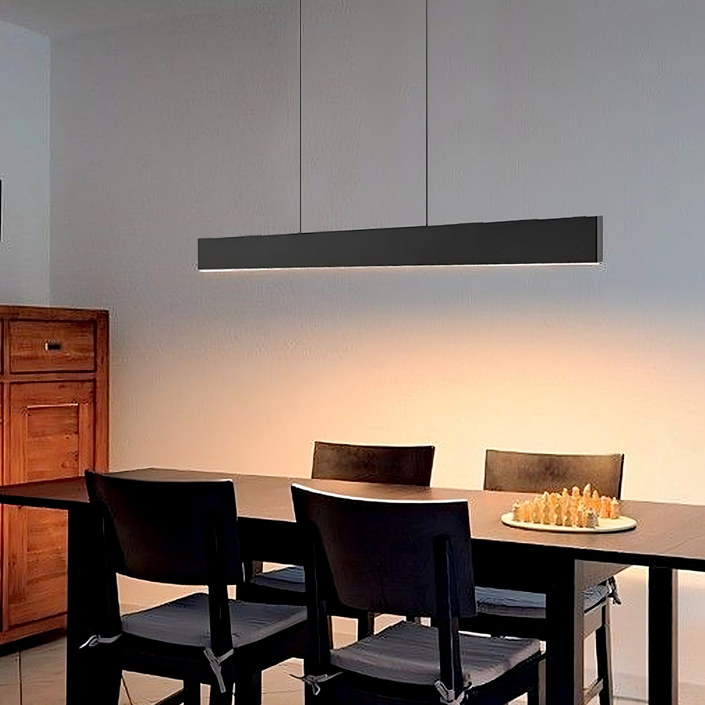 Allure 1575 Black 1200*15*75mm LED Linear Pendant Light