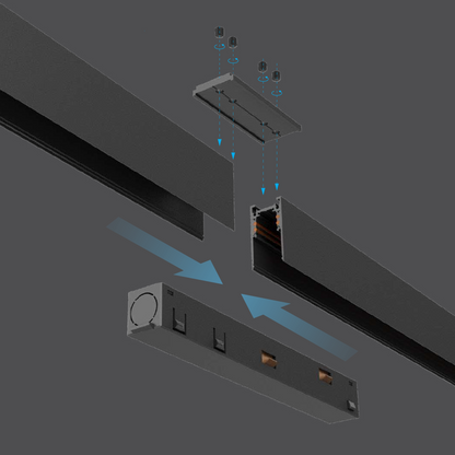 Greenlux Magnetic Track 1000/2000/3000*27.3*27.3mm Surface Mounted/Suspension