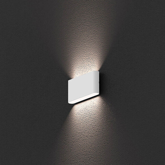 WL90 Outdoor IP65 White 2*5W 175*30.5*90mm Up/Down LED Wall Light (Trio Colours 3000K+4000K+5700K Options)