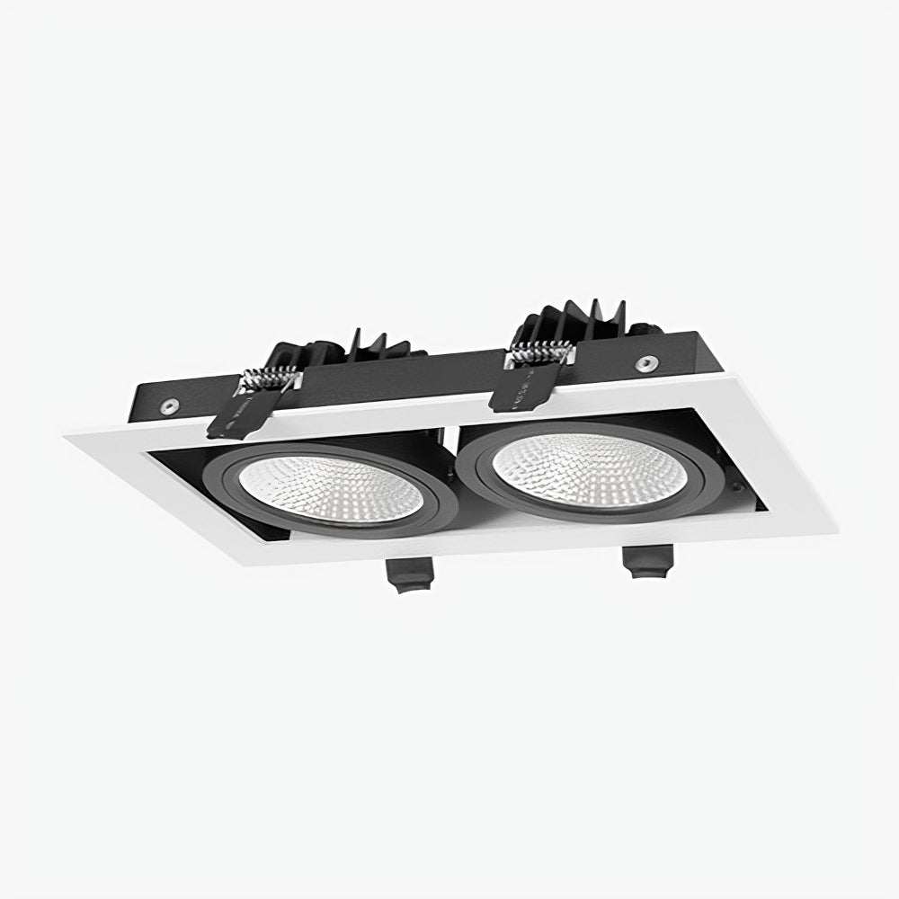 Jupiter 02 Twin Gimbal 2*7W 200*112*53mm Cutout: 180*97mm LED Recessed Downlight