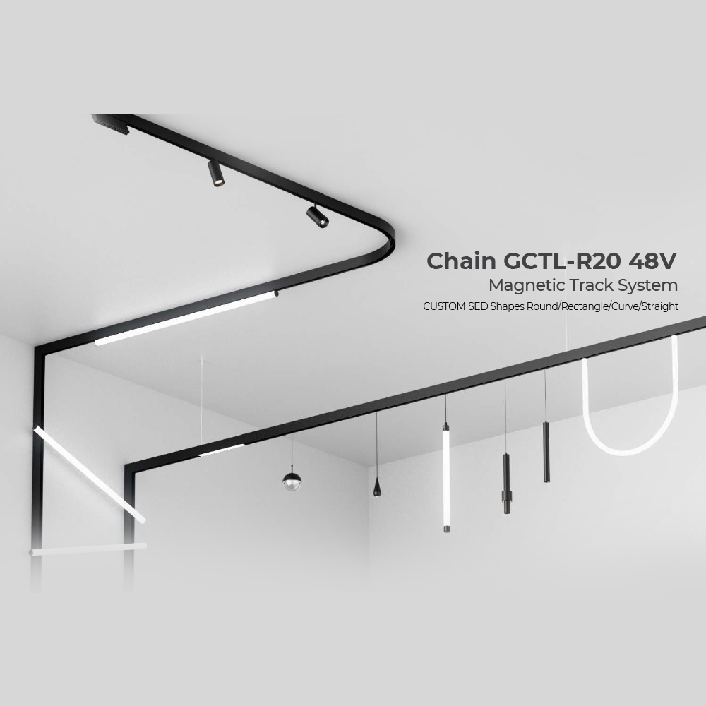 Greenlux Magnetic Track 1000/2000/3000*27.3*27.3mm Surface Mounted/Suspension