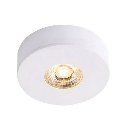 Mini Cabinet Series White Ø40*18mm 2W LED Surface Mounted Downlight (6pcs/Pack x 1 Driver)