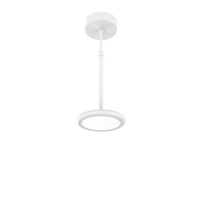 Miro D130/200mm Round Panel LED Pendant Light Black/White