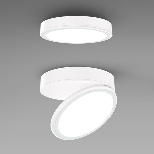 Miro White 10W/18W Directional LED Surface Mounted Downlight (350° Horizontal Rotation, 90° Tilt)