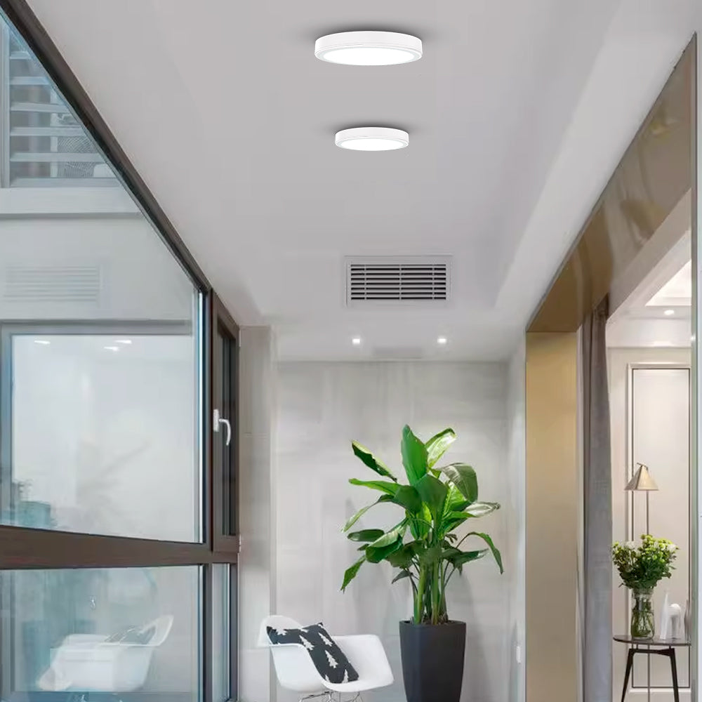 Miro White 10W/18W Directional LED Surface Mounted Downlight (350° Horizontal Rotation, 90° Tilt)