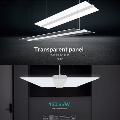 Opal PL-H Series White (Transparent) 1200*350*19mm Up/Down 2*20W LED Pendant Light 360°