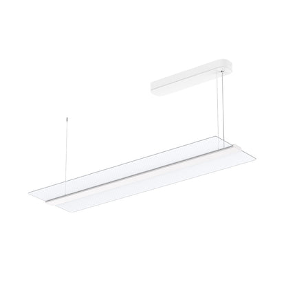 Opal PL-H Series White (Transparent) 1200*350*19mm Up/Down 2*20W LED Pendant Light 360°