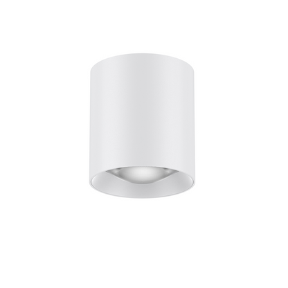 SD90 White/White with Gold Trim 10W Ø90*H100mm LED Cylinder Surface Mounted Spot Light (Downlight)