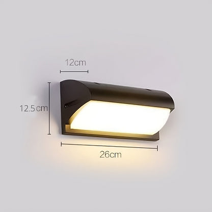 Sahara Series Outdoor IP65 Black 20W 5000K 260*120*125mm Triangle LED Wall Mounted Light