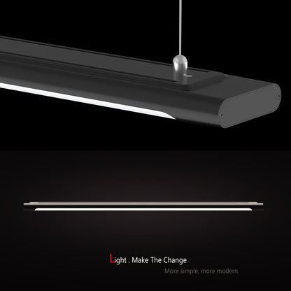 Slim 02 Batten Black 600/900/1200mm LED Ceiling Mounted & Suspension Light