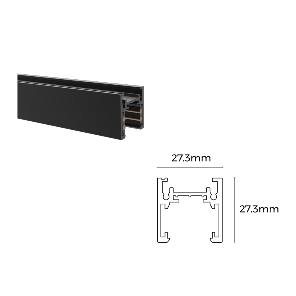 Greenlux Magnetic Track 1000/2000/3000*27.3*27.3mm Surface Mounted/Suspension