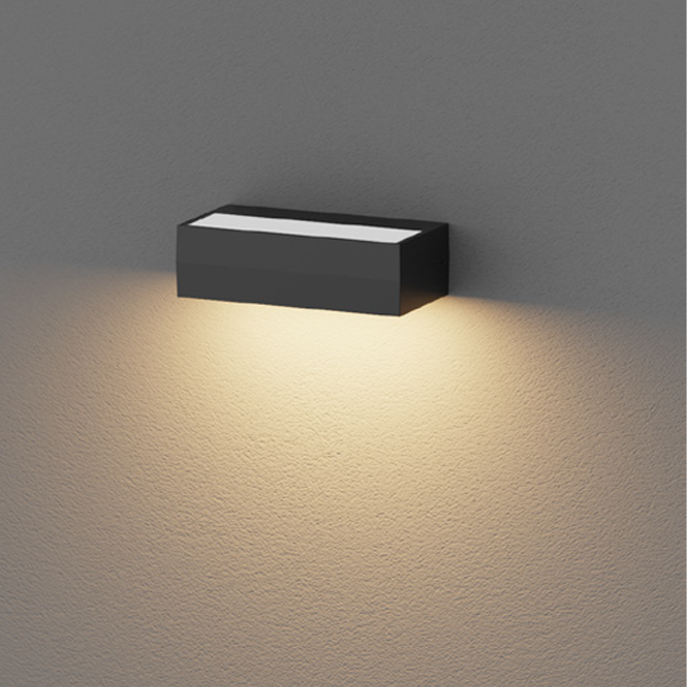 WL100 Series Outdoor IP65 Black 10W/15W Up/Down LED Wall Light