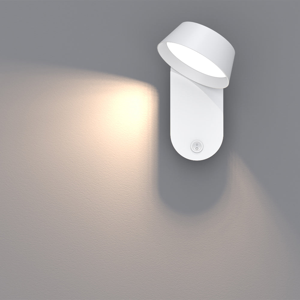 WL132 White 4W 132*69*152mm Indoor LED Wall Light/Bedside Wall Light - 180º Rotation, Trio Colours (3000K+4000K+5700K)