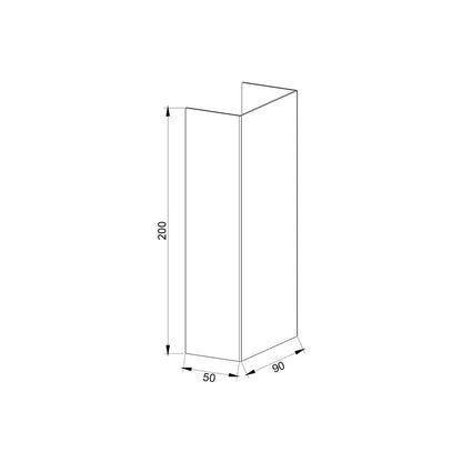 WL90200 Rectangular White 2*3W 90*50*200mm Up & Down LED Wall Light